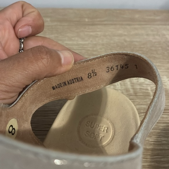 Paul green Taupe Knotted Sandals with Ankle Strap size 8.5 - Picture 7 of 10